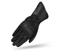 SHIMA ST-3 Gants Moto Homme Homologué Cuir Longues Ete Ventilé Protecteur Perforé Gant Protecion Norme Sport Ventilation Scooter Trotinette Motocyclette(Hommes, Noir, S)