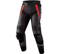 SHIMA STR 2.0 Pantalon en cuir de moto, noir-rouge, taille 50 pour homme