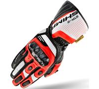 Shima STR-2 Gants Moto Homme - Gants Touchscreen, D'été, Sport et Cuir avec Protecteur de Jointure en Carbone, Glissières Mains et Doigts, Paume Renforcée (Rouge, M)