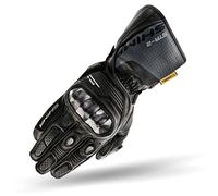 SHIMA STR-2 Gants Moto Homme - Gants Touchscreen, D'été, Sport et Cuir avec Protecteur de Jointure en Carbone, Glissières Mains et Doigts, Paume Renforcée (Noir, XL)