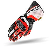 Shima STR-2 Gants Moto Homme - Gants Touchscreen, D'été, Sport et Cuir avec Protecteur de Jointure en Carbone, Glissières Mains et Doigts, Paume Renforcée (Rouge, XL), Rogue Fluo