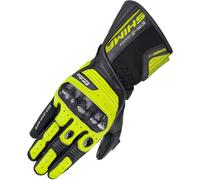 SHIMA STR-2 Gants Moto Homme Homologué Cuir Longues Ete Ventilé Protecteur Perforé Gant Protecion Norme Sport Ventilation Scooter Trotinette Motocyclette (Hommes, Fluo Vent, M)