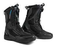 SHIMA STRATO LADY WP, Imperméables Bottes Moto Femme - Renforcées Bootes Adventure Touring Avec Système de Fermeture Rapide ATOP, Support de Cheville, Semelle Antidérapante (Noir, 36)