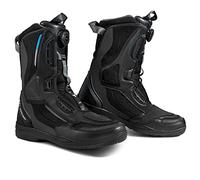 SHIMA STRATO WP, Imperméables Bottes Moto Homme - Renforcées Bootes Adventure Touring Avec Système de Fermeture Rapide ATOP, Support de Cheville, Semelle Antidérapante (Noir, 46)