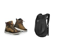 SHIMA SX-2 Chaussures de Moto Pour Hommes | Cuir, Renforcées, Avec Soutien de la Cheville, Semelle Antidérapante, Adhérence pour le Changement de Vitesse (Marron, 47) AYRO Backpack