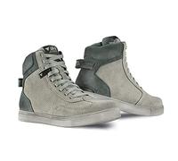SHIMA SX-2 EVO Chaussure Moto Homme - Botte Moto Hommes Cuir, Renforcées, avec Soutien de la Cheville, Semelle Antidérapante, Coussinet de Protection (Gris, 42)