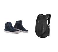 SHIMA SX-2 EVO LADY Chaussure Moto Femme - Botte Moto Femmes Cuir, Renforcées, avec Soutien de la Cheville, Semelle Antidérapante, Coussinet de Protection (Bleu, 40) AYRO Backpack