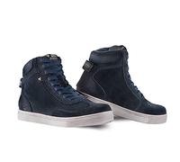 SHIMA SX-2 EVO LADY Chaussure Moto Femme | Botte Moto Femmes Cuir, Renforcées, avec Soutien de la Cheville, Semelle Antidérapante, Coussinet de Protection (Bleu, 39)