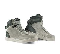 SHIMA SX-2 EVO LADY Chaussure Moto Femme | Botte Moto Femmes Cuir, Renforcées, avec Soutien de la Cheville, Semelle Antidérapante, Coussinet de Protection (Gris, 40)