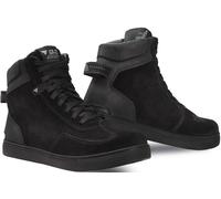 SHIMA SX-2 EVO Chaussure Moto Homme - Botte Moto Hommes Cuir, Respirantes, Renforcées, avec Soutien de la Cheville, Semelle Antidérapante, Coussinet de Protection (Noir, 46)