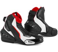 SHIMA SX-6 bottes de moto perforées, Noir/Blanc/Rouge, Taille 41