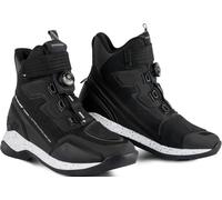 SHIMA TAKESHI VENT, Bottes de Moto Homme - Renforcées, Chaussueres de Motard avec Système de Fermeture ATOP, Support de Cheville, Semelle Antidérapante (Noir, 43)