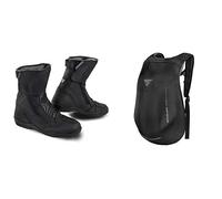 SHIMA TERRA MEN, Bottes Moto Homme | Renforcées, Chaussueres de Motard en Cuir, Support de Cheville, Semelle Antidérapante, (Noir, 45) AYRO Backpack