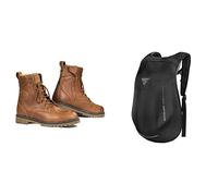 SHIMA THOMSON Lady, Bottes Moto Femme | Renforcées, Chaussueres de Motard en Cuir, Support de Cheville, Semelle Antidérapante, (Marron, 39) AYRO Backpack