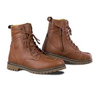 SHIMA Bottes moto Thomson Homme renforcées cuir support cheville semelle antidérapante Brun 43