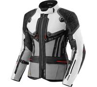 SHIMA Tracker Veste textile moto, Blanc/Gris/Rouge, Taille 2XL