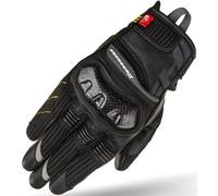 SHIMA X-BREEZE 2 LADY Gants Moto Femme - Gants Ventilés, D'été, Textile Touchscreen avec Protecteur de Jointure en Carbone, Paume Renforcée (Noir, L)
