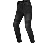 SHIMA Zenith Jeans Moto Femme Homologué Genouillères GFLEXX Pantalon De Moto Armure Textile Protection Ajustable Genoux Renforcé Airflow Grande Taille Elastique (Femmes, Noir, 30/30)