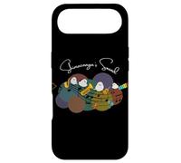 Shimaenaga Hokkaido Oiseaux Instrument de Musique Trompette Saxophone Violon Guitare Amoureux de Notes de Musique Coque pour iPhone Air