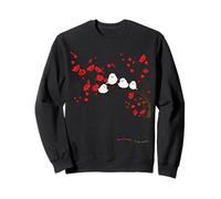 Shimaenaga | Prunier | Fleurs de pruniers | Beau Paysage Japonais | Oiseaux Blancs à Hokkaido Sweatshirt