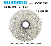 SHIMANO 105 12 vitesses pignon de Cassette de route CS-R7101-12 11-34T HG710 36T 12 vitesses HG Cassette pour vélo de route pièces de vélo d'origine CS-R7101-12 11-34T
