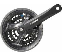 Shimano Acera M361 Pédalier 7/8 vitesses 170 mm 22/32/42 dents Carré Noir