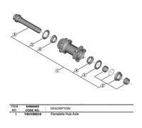 Shimano Axe De Moyeu Avant Grx Wh-rx570
