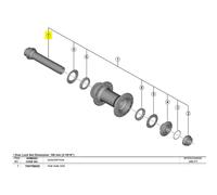 Shimano Axe De Moyeu Avant Tiagra Hb-rs470