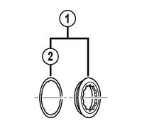 SHIMANO Bague de Verrouillage Silver/Black One Size