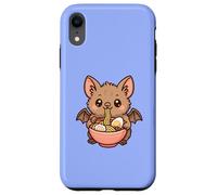 Shimano Batte moustachée Mangeant Ramen Nouilles Kawaii Mignonnes et drôles Coque pour iPhone XR