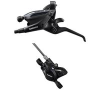 SHIMANO Bicycle Disc Brake Lever Assembled Set - ST-EF505 ((L), 3SPD, BR-MT200(R), W/O Adapter)