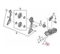 Shimano boulon et plaque de réglage RD-R9150 Acier de 7,9 x 7,3 cm Zilver G