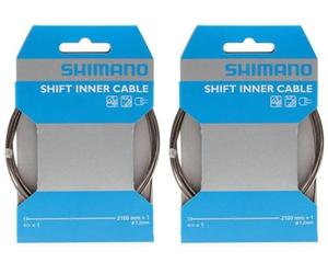 SHIMANO Cable Cambio SUS Inox accessoire de pêche fiable (Lot de 2)