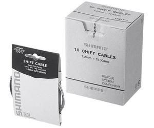 Shimano Câble de dérailleur avec embouts 1,2 x 2100 mm