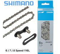 Shimano Chaîne CN-HG71 VTT Ville Ebike 116 Maillons 7/8 Vitesses Quick-Link