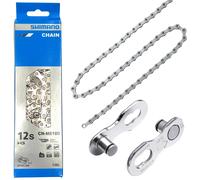 Shimano Chaîne CN-M6100 12 vitesses 138 maillons Argent + maillon rapide