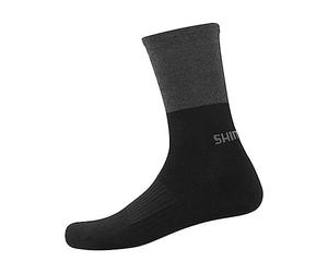 SHIMANO Chaussettes d'hiver Original Wool Chaussette - Noir/Gris, L-XL
