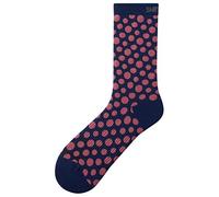 SHIMANO Chaussettes hautes SH Orig Nav T-L Unisexe Adulte, Navy/Ros