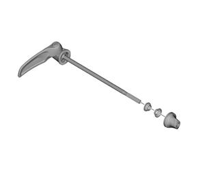 SHIMANO Cierre Rápido Q.R. 168 mm - WH-R9200-C50-TU-R pour usage pratique et remplacement simple