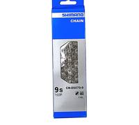 Shimano Chaîne de vélo électrique CN-E607 9 vitesses 118 maillons Argenté
