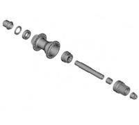 SHIMANO Complete Hub Axle - FH-QC500-MS-B équipement de pêche technique