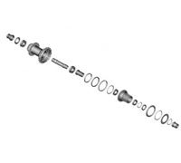 SHIMANO Complete Hub Axle - WH-M9220-TL-R12-B-29 équipement de pêche technique