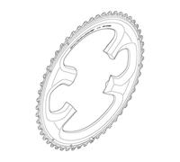 SHIMANO Couronne Dura-Ace 52D Pour FC-9000 Y1N298110 Guarnitura