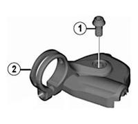 Shimano couverture SL-M9000 XTRgauche noir 2-pièces noir G