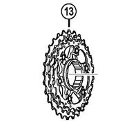 Shimano CS-6800 Pignon Silver/Black One Size