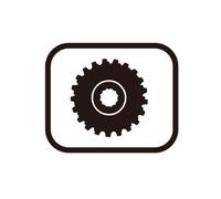 Shimano CS-9000 Pignon Silver/Black One Size