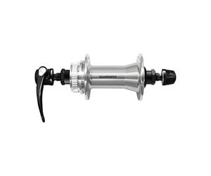 Shimano CUES HB-QC400 Center Lock « Édition Argent Brillant » Moyeu de Roue Avant Silver 100 mm