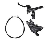 SHIMANO Deore BR-M6100/BL-M6100 Deore Bled Levier de frein/post Mount 2 pots étrier arrière gauche, M6100LR, noir