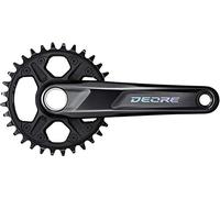 SHIMANO DEORE FC-M6130-1 12-Vitesses Pédalier Black 175 mm
