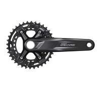 Shimano Deore M4100 Boost Hollowtech Ii Crankset Noir 175 mm / 36/26t Black